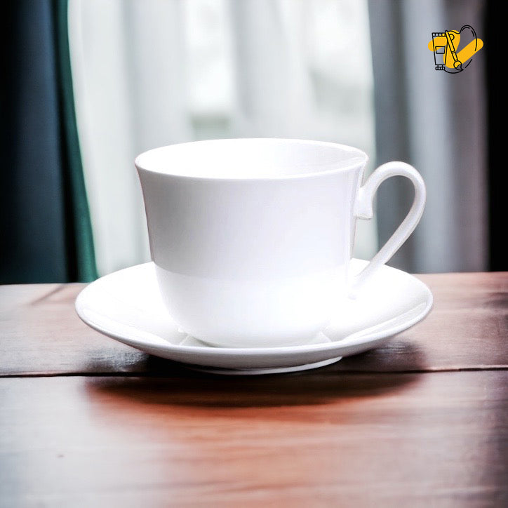 Bone China Coffee Cup & Saucer (500ml)