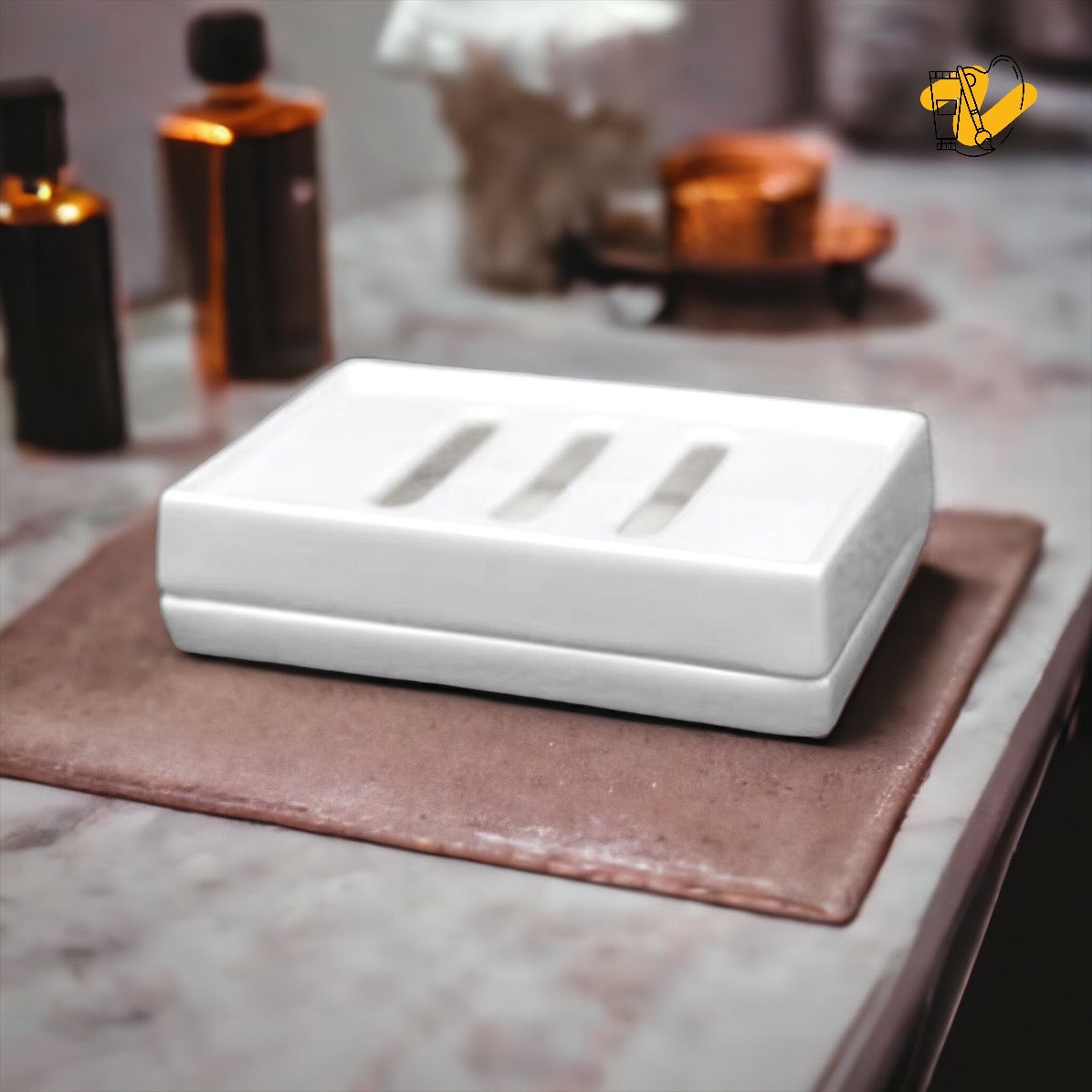 Bone China Rectangular Soap Dish