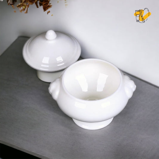 Bone China Soup Tureen with Lid