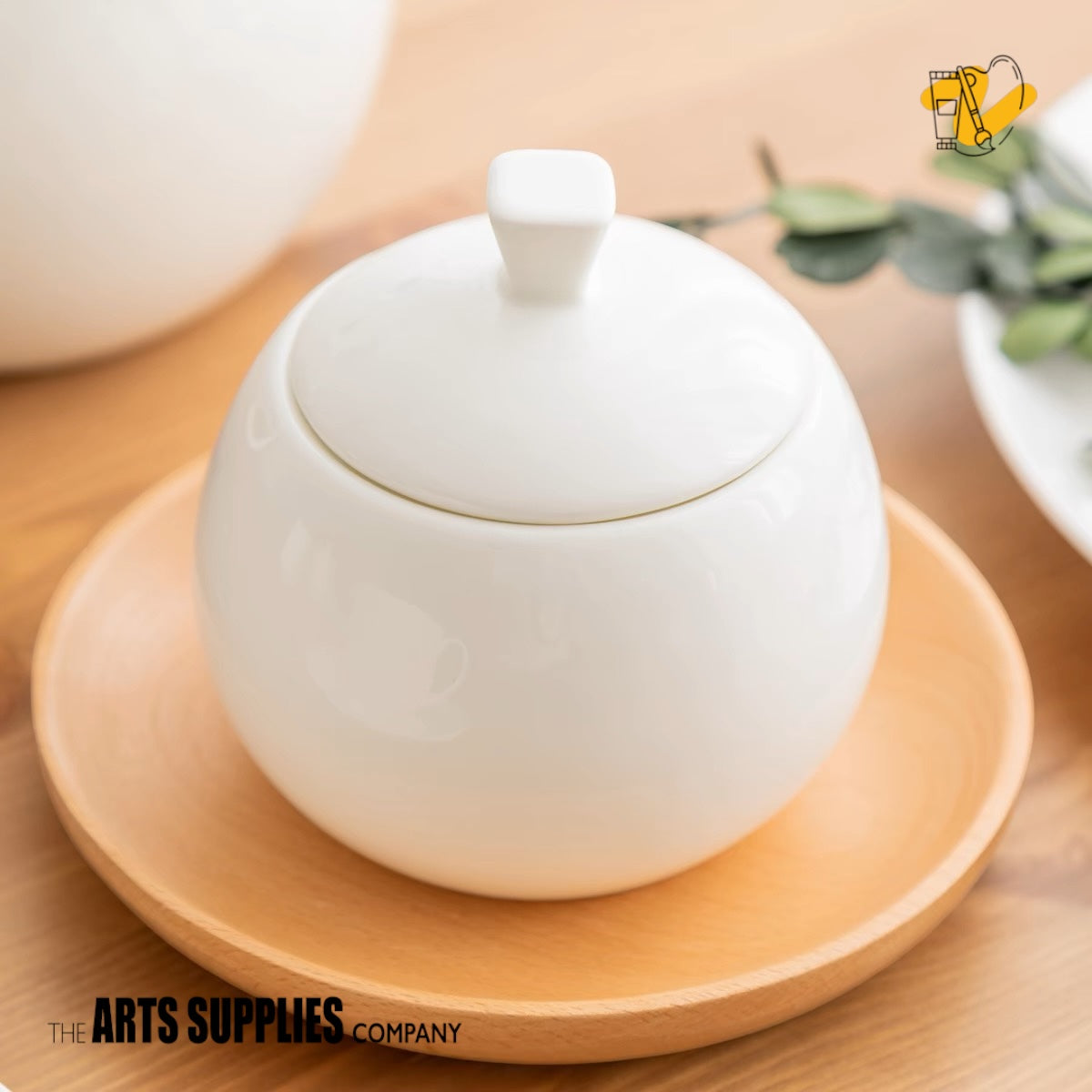 Square Knob Collection | Sugar Pot with Lid (440ml)