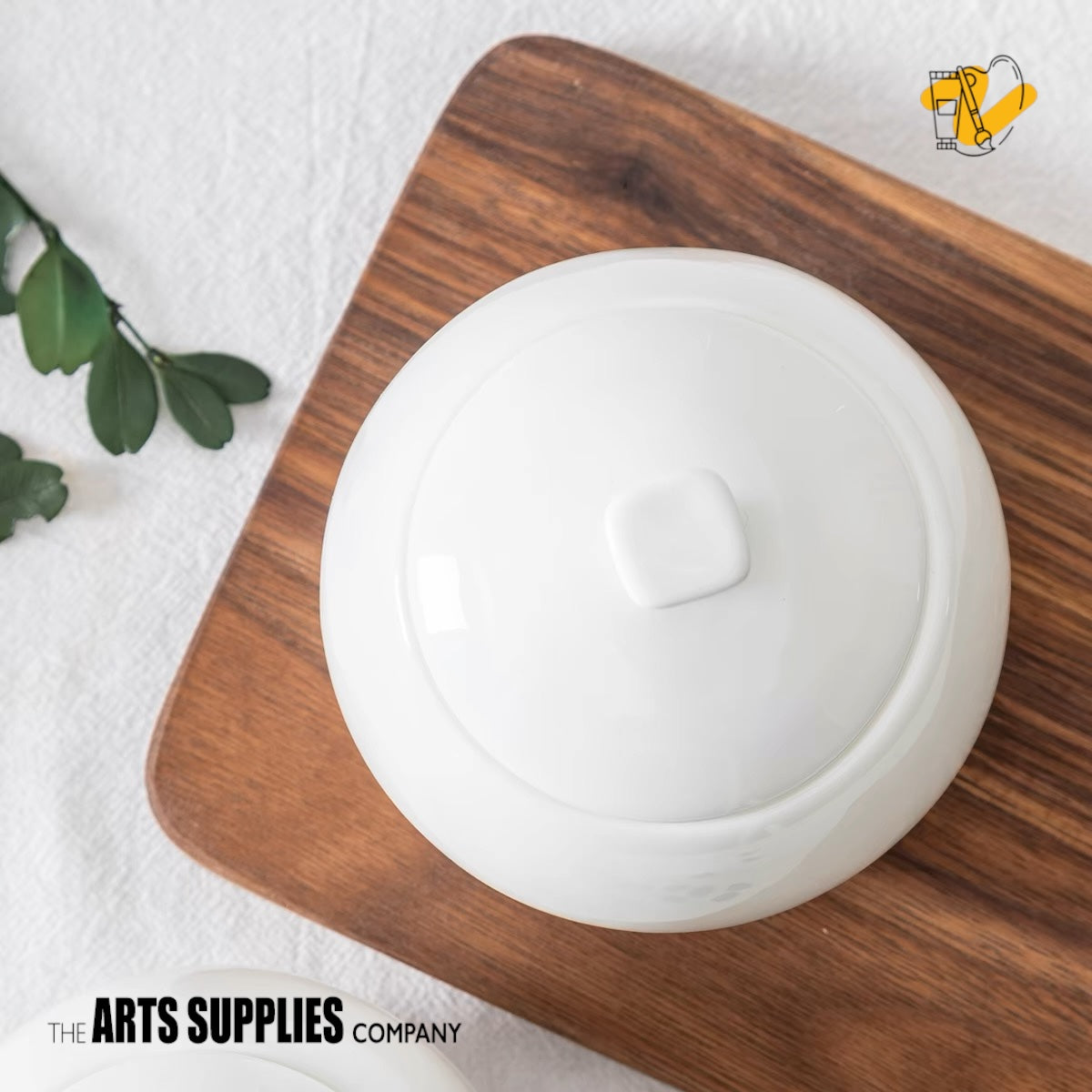 Square Knob Collection | Sugar Pot with Lid (440ml)