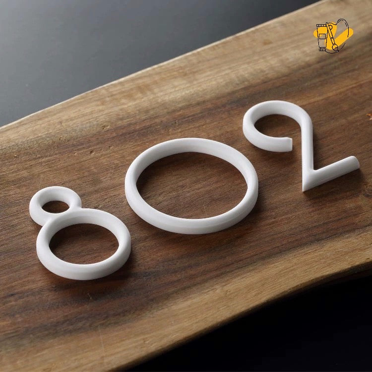 Marble Number Signage