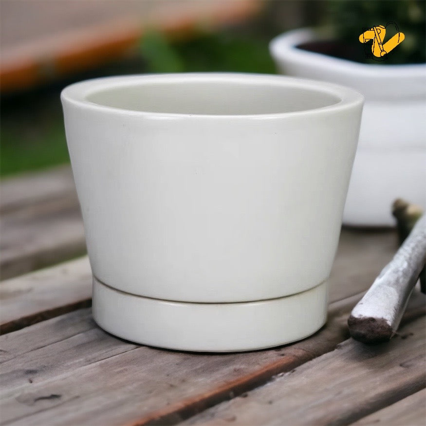 排水板付き錐台型植木鉢