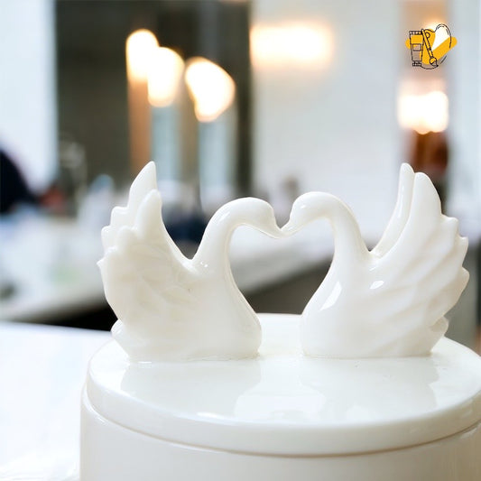 Trinket with Swans