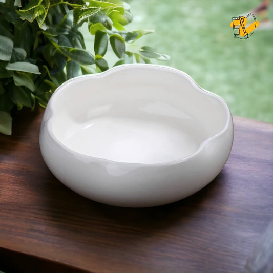 Blanc de Chine Pasta Bowl (Ruffle)