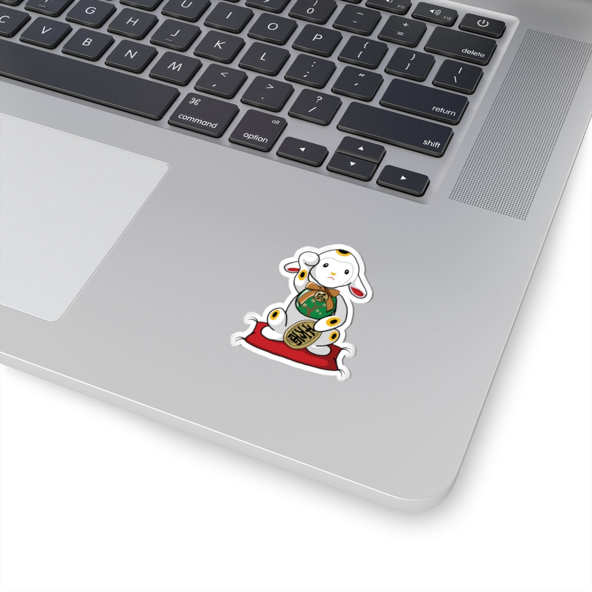 Maneki-Neko Lamb Stickers, Cute Stickers for Laptops, Japanese Decor, Gift for Lamb Lovers, Kawaii Accessories, Home and Office Decoration