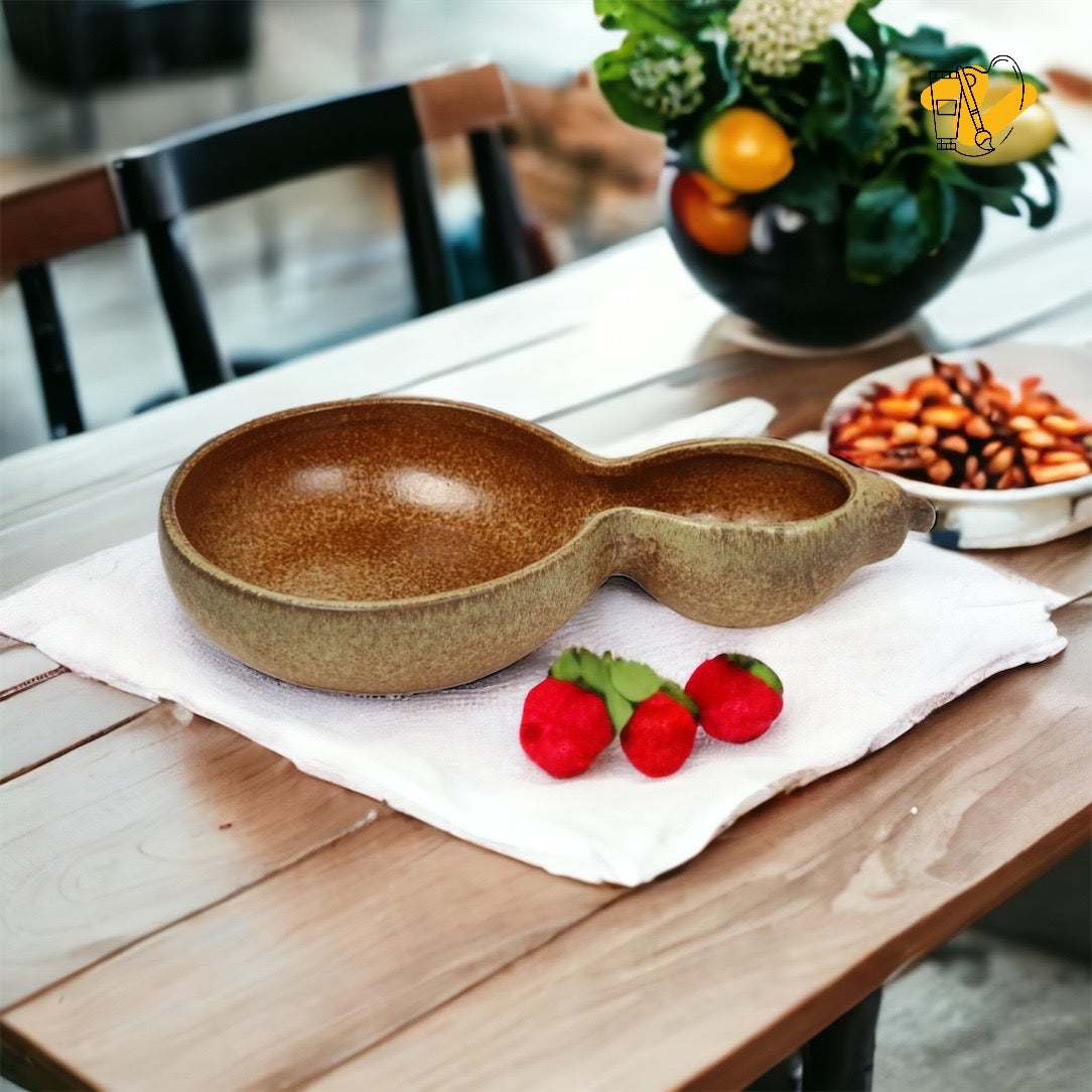 Hulu Shape Pottery Bowl