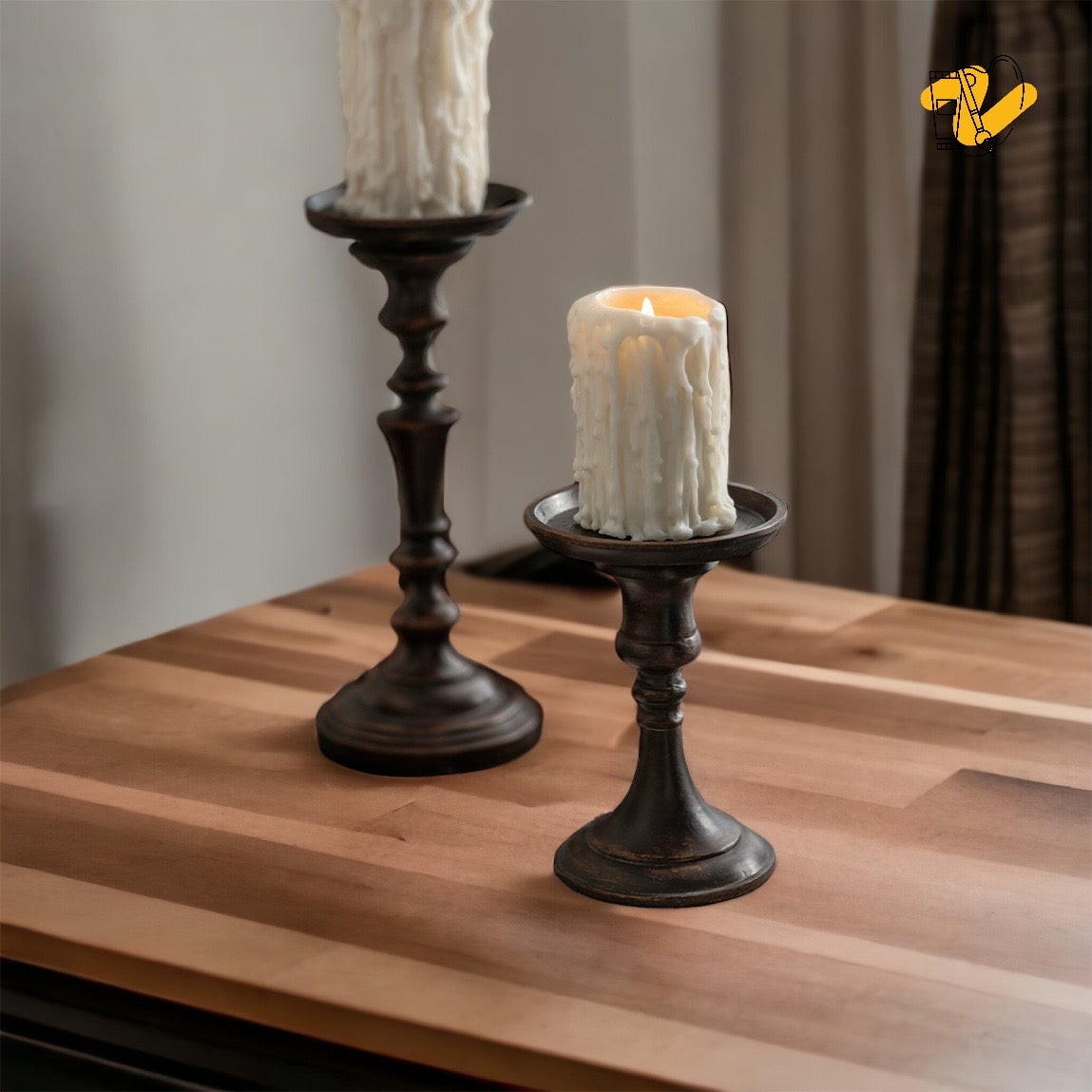 Candle Holder (Resin, 3 sizes)