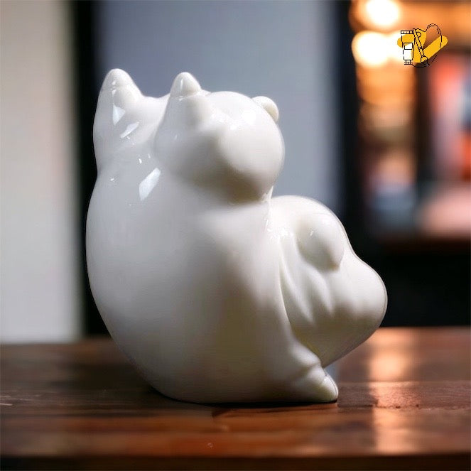 Blanc de Chine Dancing Pig Figurine