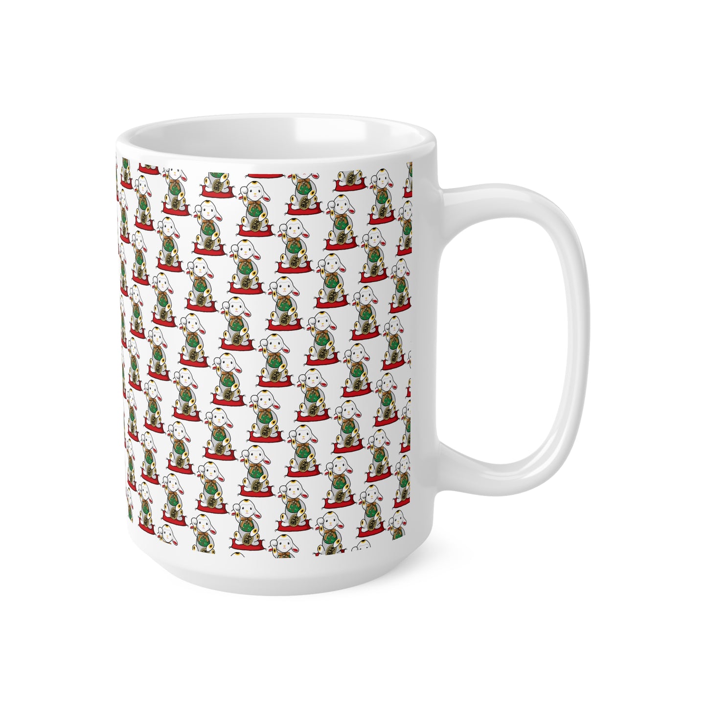 Ceramic Maneki-Neko Lamb Coffee Mug - Whimsical Design, Cute Gift for Tea Lovers, Home Decor, Cozy Vibes