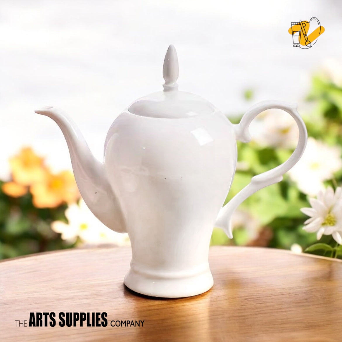 Floral Design Coffee Pot (1000ml)