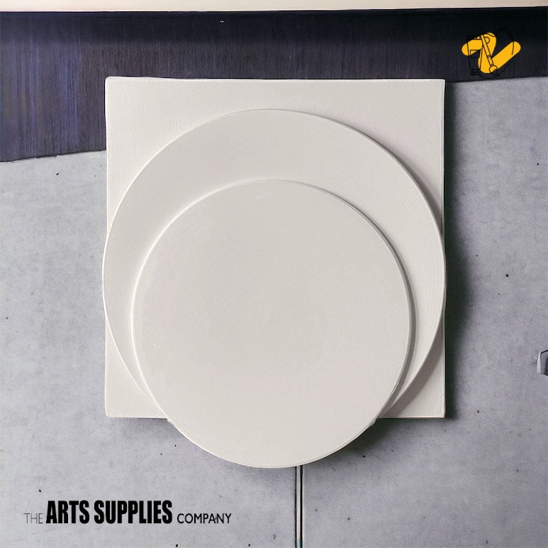 Ready to Paint Round Ceramic Bisque Tile (4 Sizes) (Kaolin) (Pack of 10)