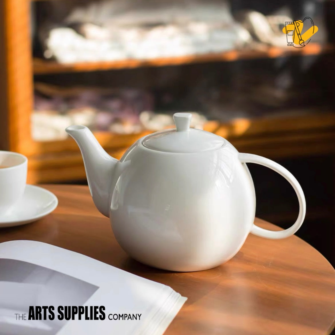 Bone China Inverted Handle Teapot (1,600ml)