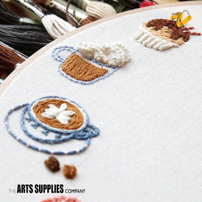 Embroidery Kit | Afternoon Tea Time (Clock)