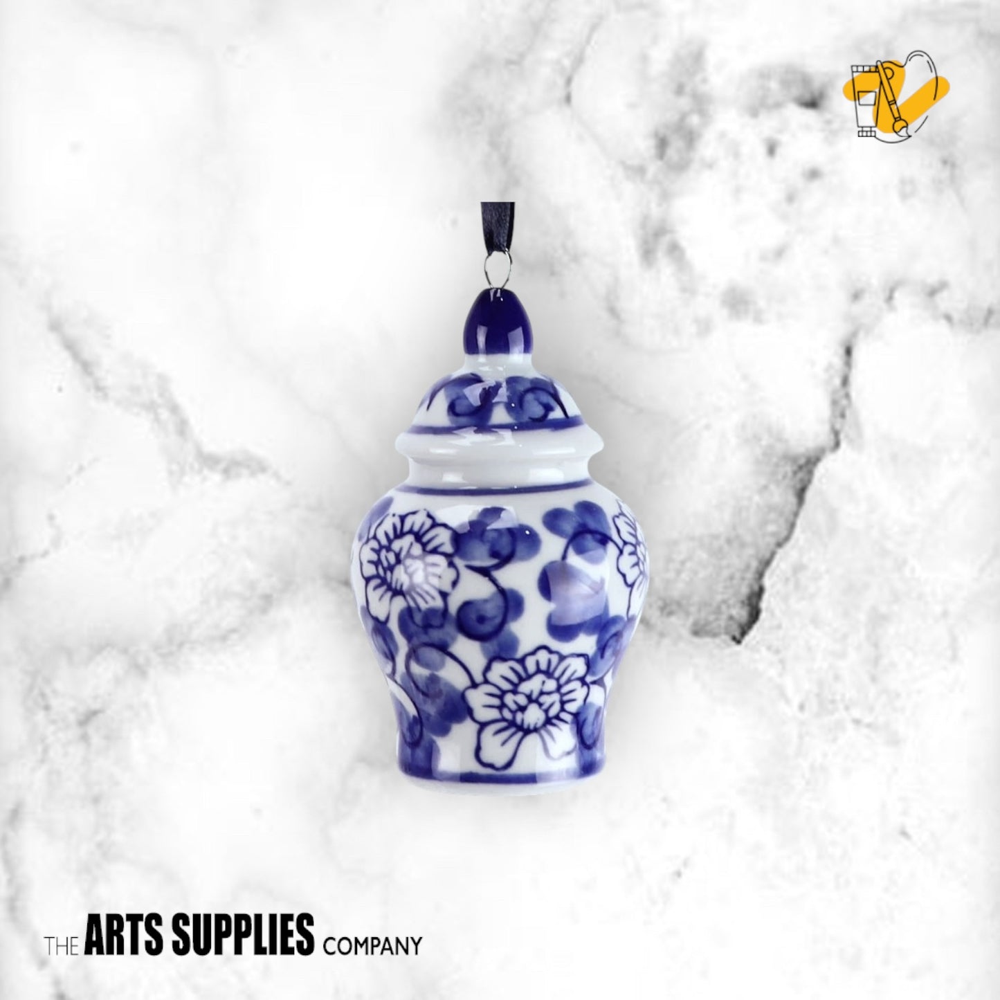Chinese Classical Porcelain Christmas Charm (Set of 18)