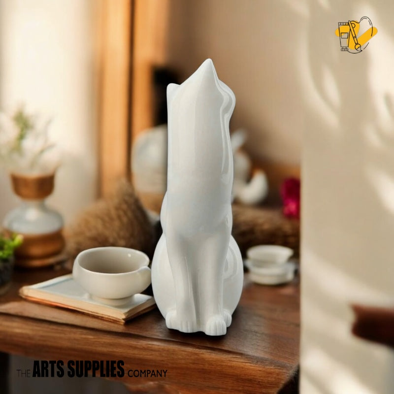 Smiling Cat Figurine