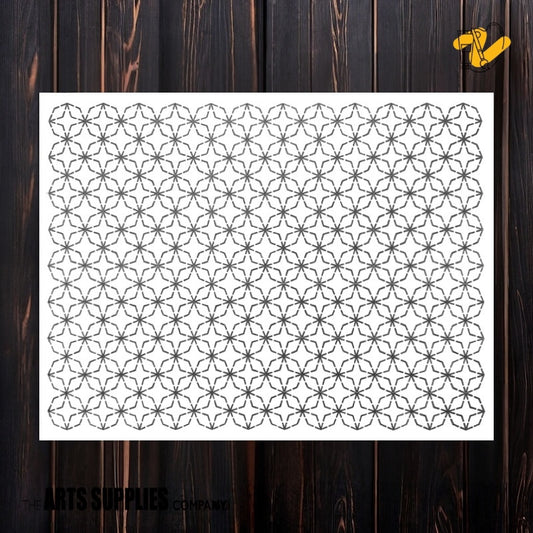 Sashiko Stenciil | Shippōtsunagi 七宝繋ぎ (3 Sizes)