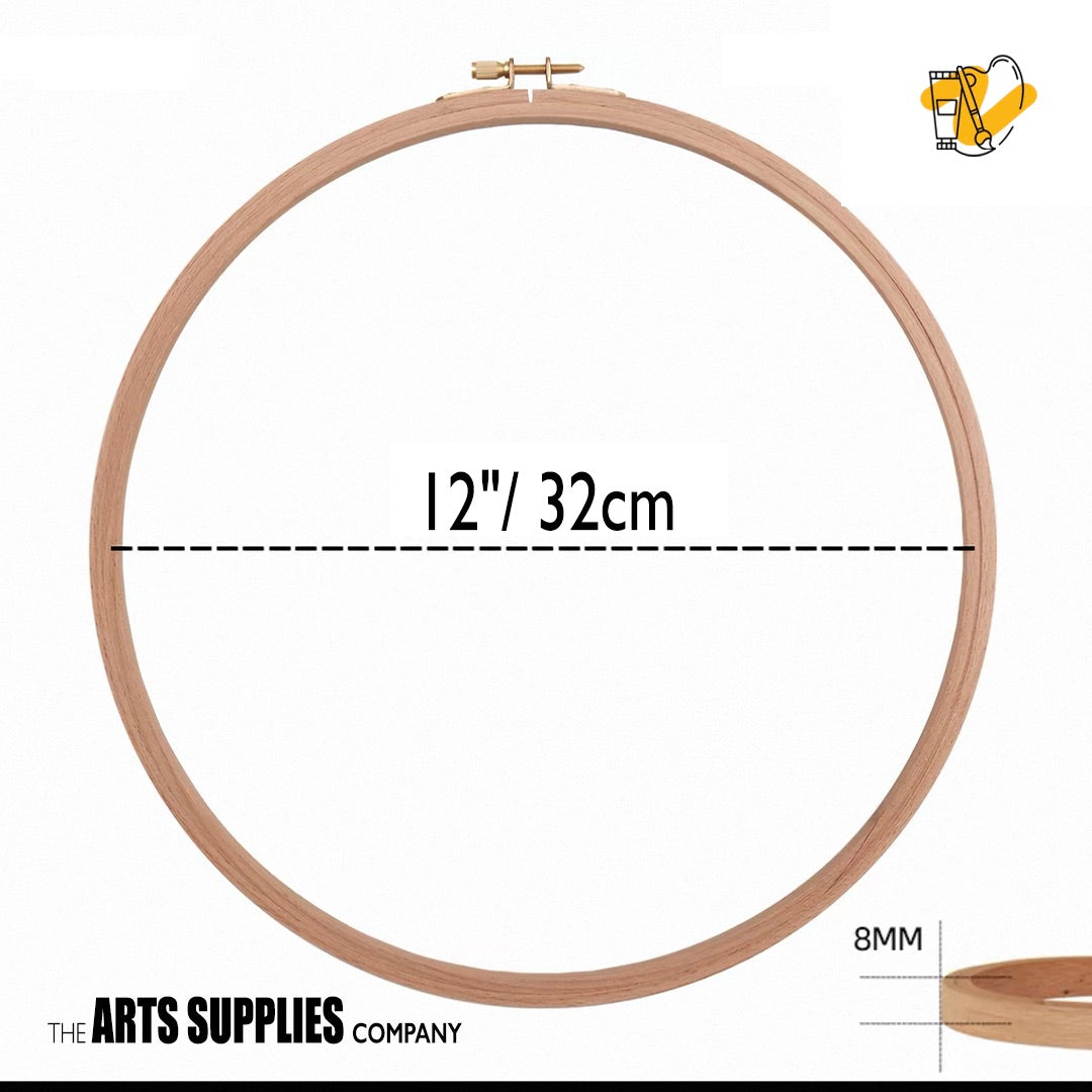 Wooden Embroidery Hoop (Round)