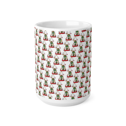 Ceramic Maneki-Neko Lamb Coffee Mug - Whimsical Design, Cute Gift for Tea Lovers, Home Decor, Cozy Vibes