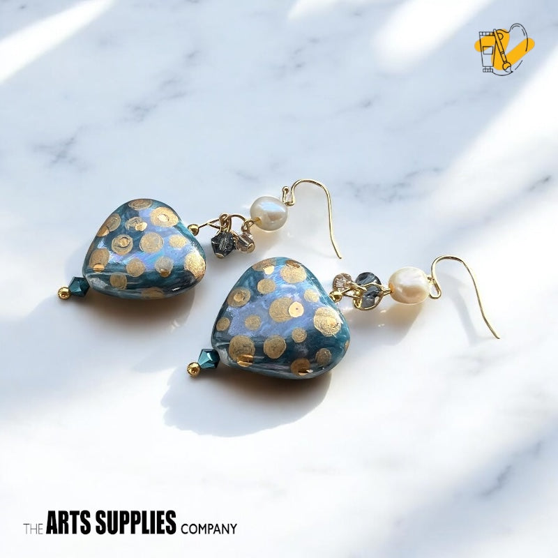 Porcelain Earrings Kit | Heart (Set of 2)
