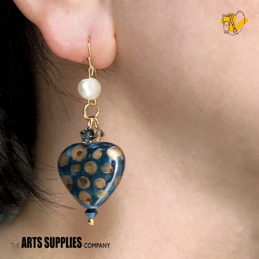 Porcelain Earrings Kit | Heart (Set of 2)