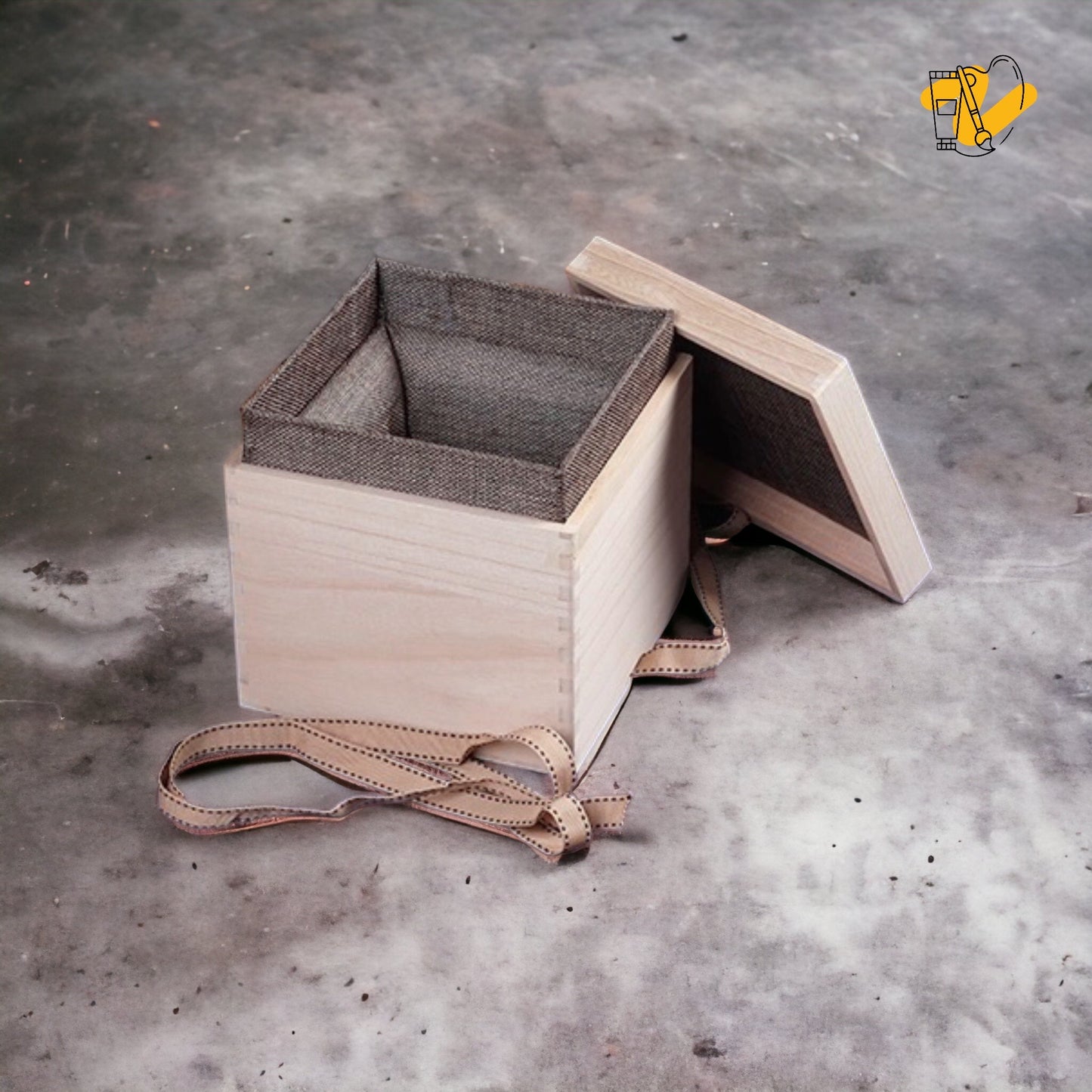 Wooden Gift Box with Interior Padding