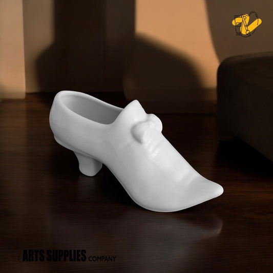 Cream Color Ceramic Victorian Shoe