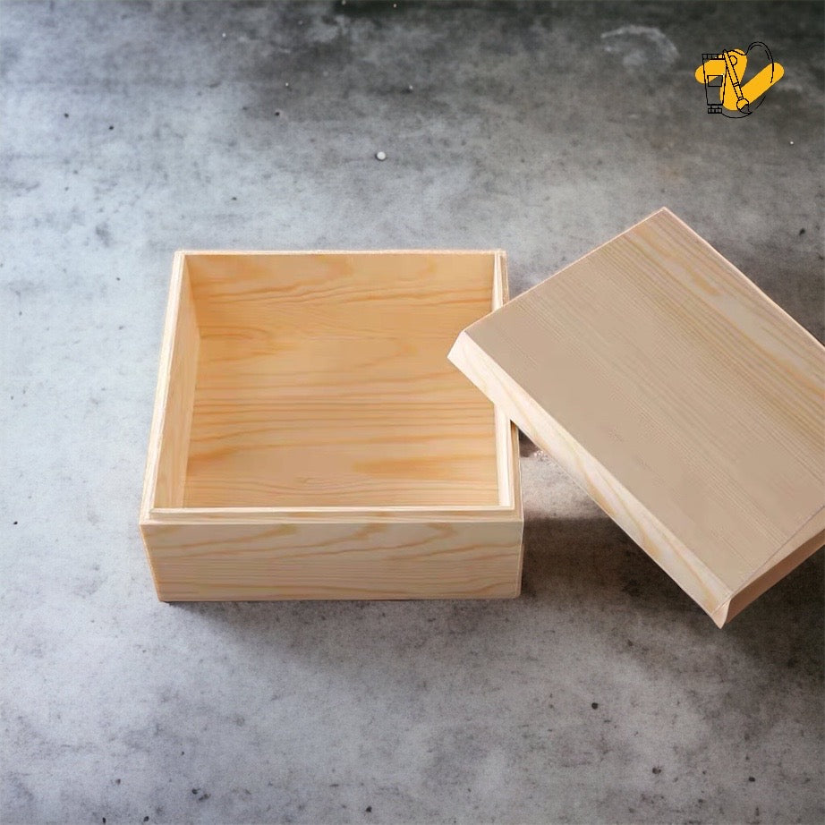 Wooden Box with Removable Cover