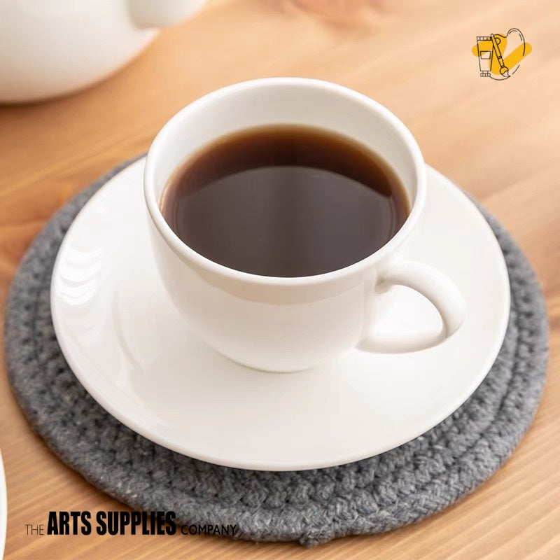 Square Knob Collection | Teaup & Saucer (250ml)