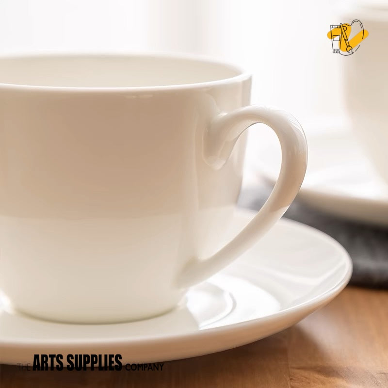 Square Knob Collection | Teaup & Saucer (250ml)