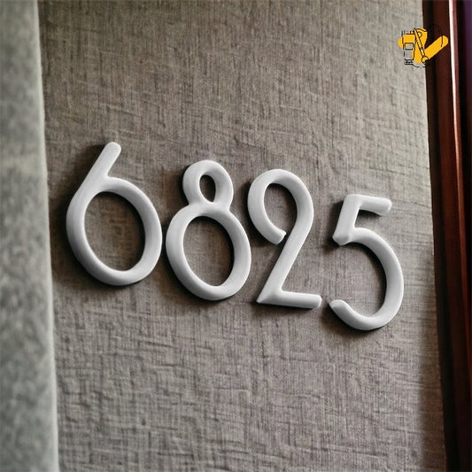 Marble Number Signage
