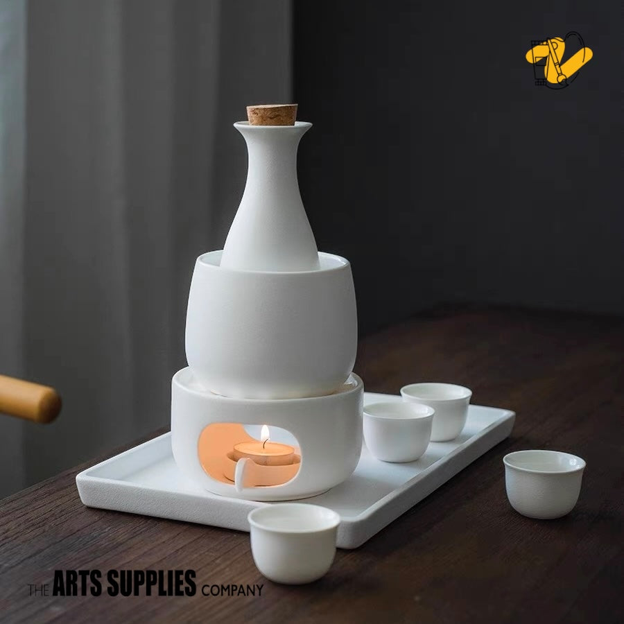 Japanese Style Porcelain Sake Set