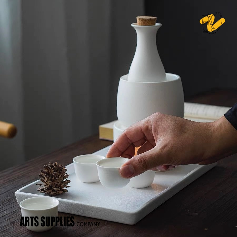 Japanese Style Porcelain Sake Set