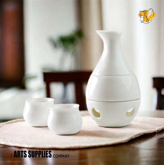 Japanese Style Porcelain Sake Set