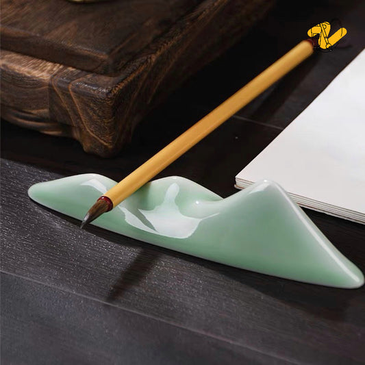 Ceramic Brush Rest | Mountain