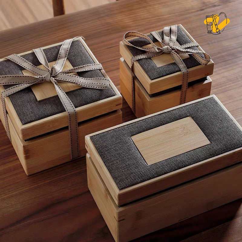 Bamboo Gift Box with Interior Padding