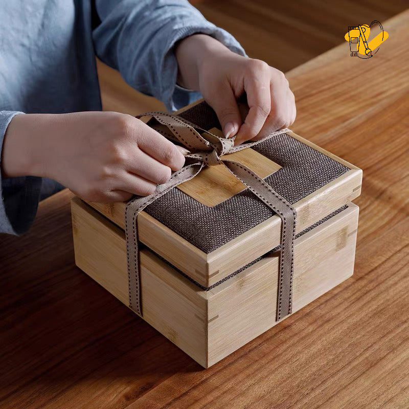 Bamboo Gift Box with Interior Padding