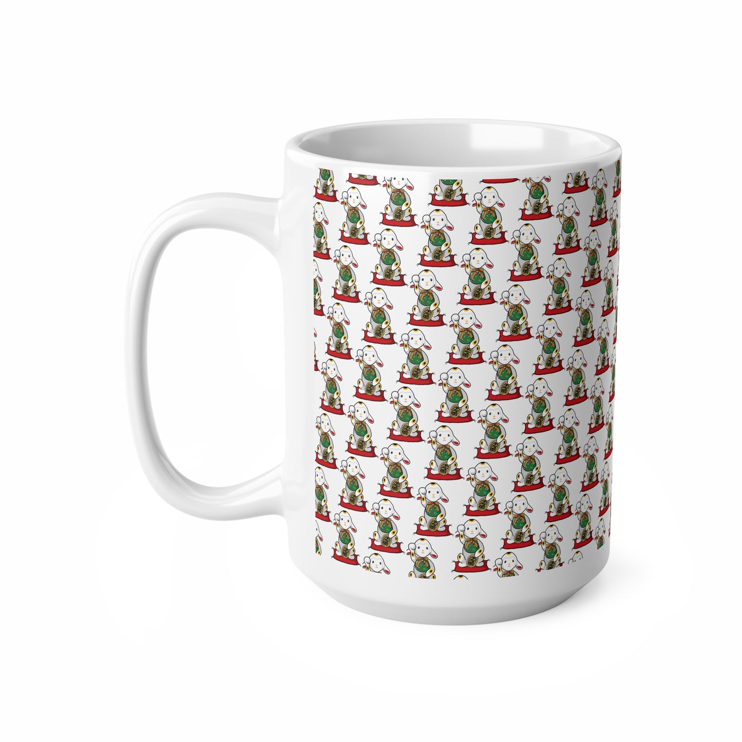 Ceramic Maneki-Neko Lamb Coffee Mug - Whimsical Design, Cute Gift for Tea Lovers, Home Decor, Cozy Vibes