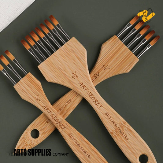 Goat & Synthetic Blend Multi-Header Brecher Flat Brush (Set of 3 Sizes)