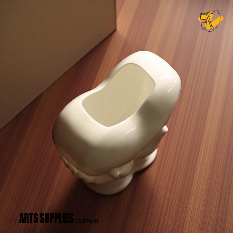 Hand Holding Heart Vase