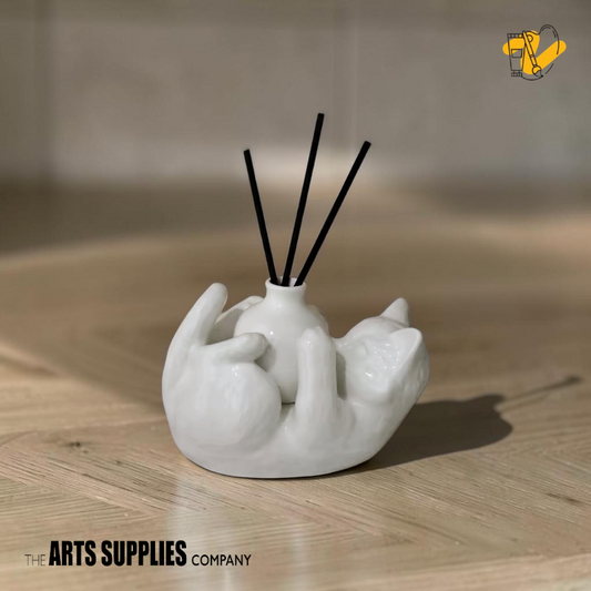 Cat with Yarn Ball Vase
