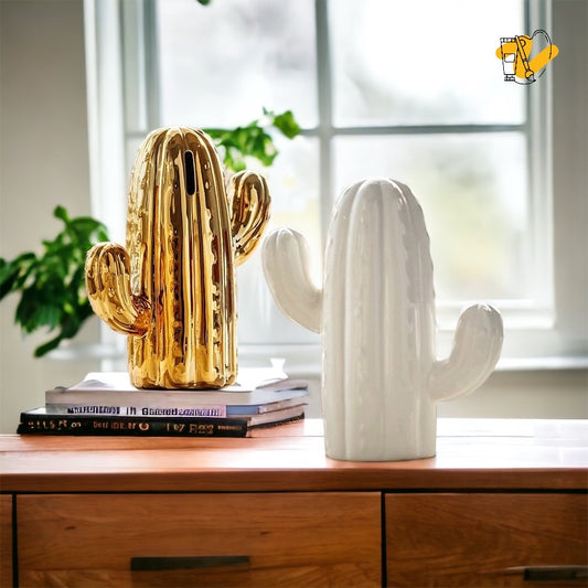 Gold Catus Coin Bank