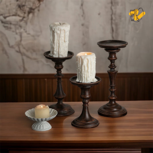 Candle Holder (Resin, 3 sizes)