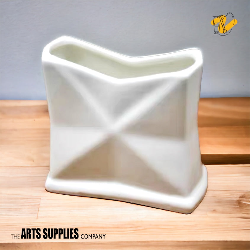 Fold-lines Ceramic Napkin Holder