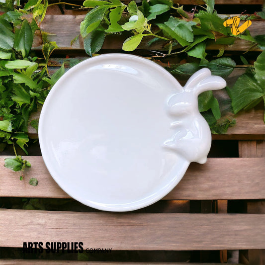 Round Plate with Rabbit (15cm)