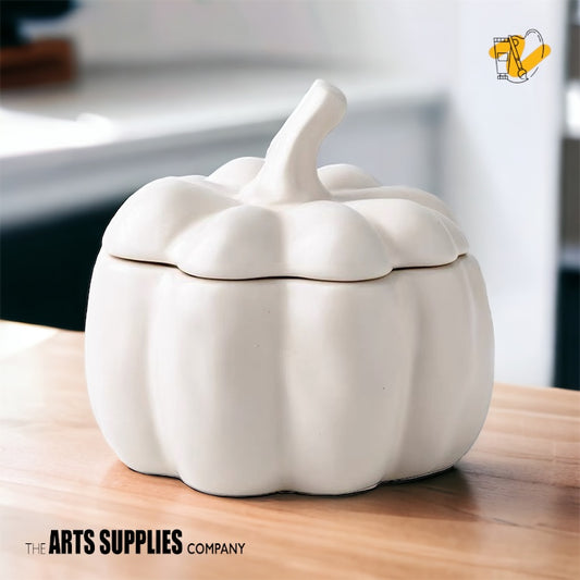 Pumpkin Trinket Jar with Lid