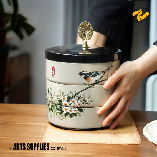 Bird & Blossoms Stacking Containers