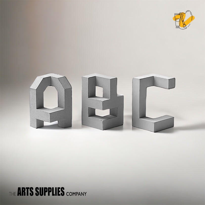 243 Letters Cement Letters – The Arts Supplies Company