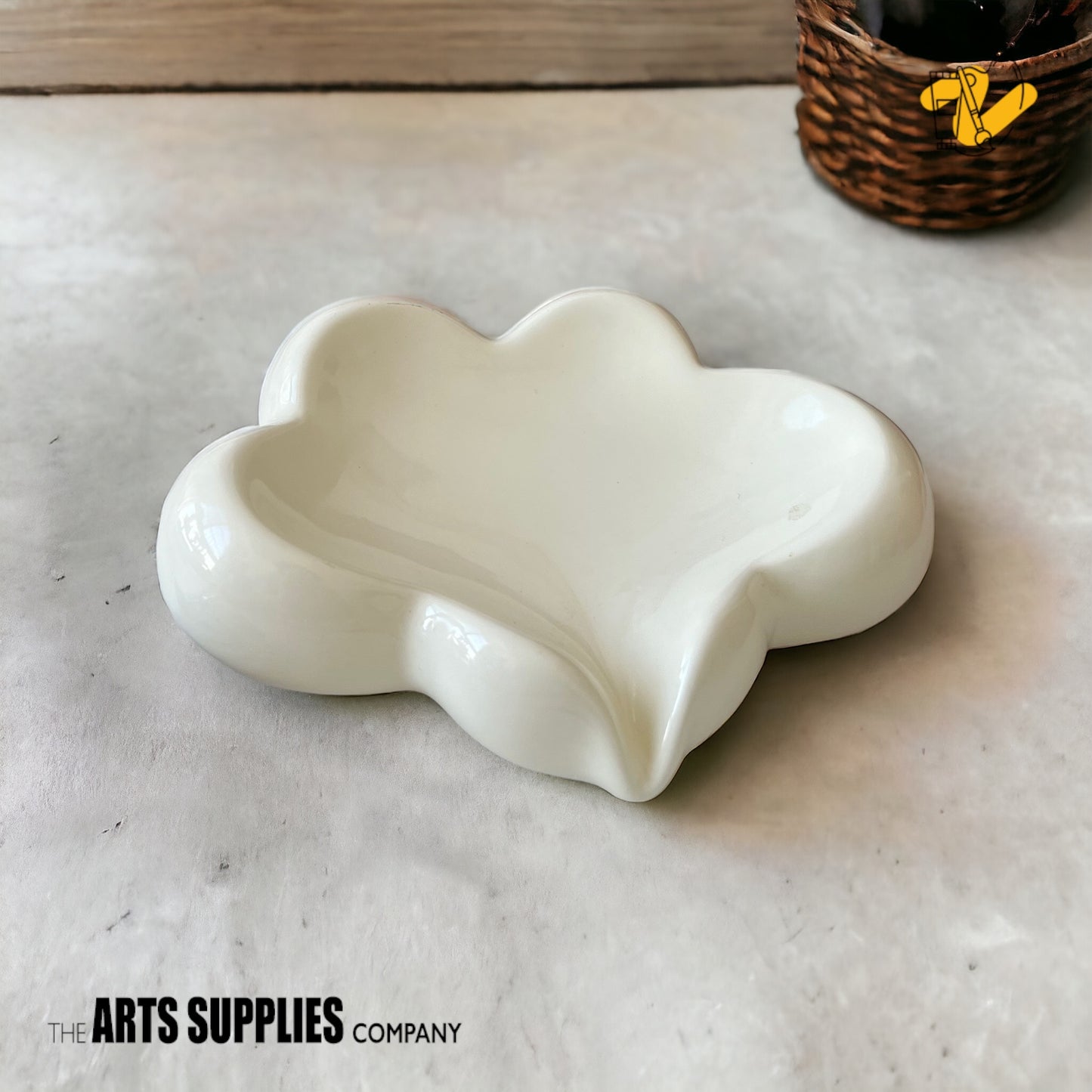 Cream Color Cloud Shape Soap Dish