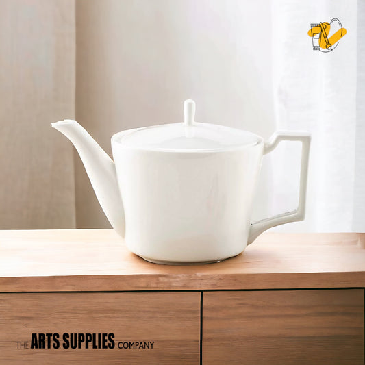 Wedgwood Style Drum Shape Teapot (1,000ml)